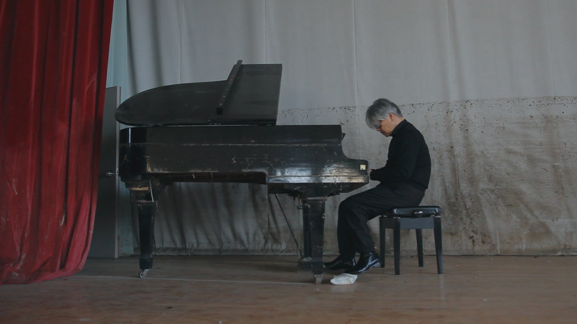 Ryuichi Sakamoto at the piano